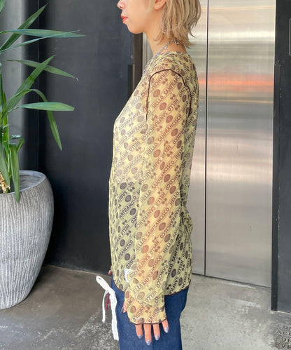 HELLO.SANFRANCISCO 櫻桃圖案 透膚印花 T恤