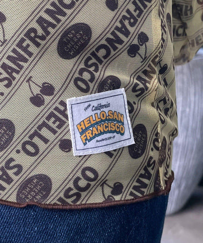 HELLO.SANFRANCISCO 櫻桃圖案 透膚印花 T恤