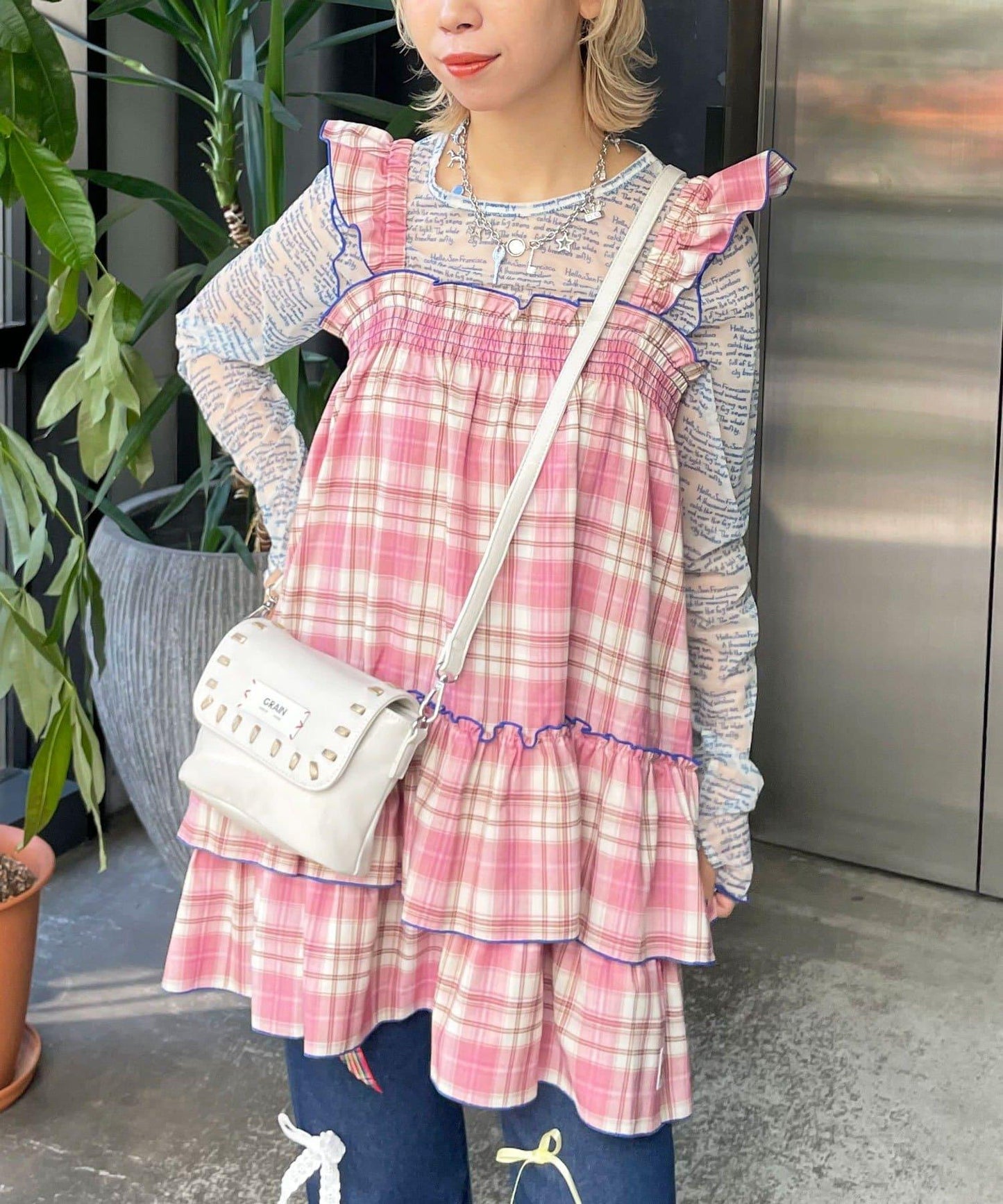 HELLO.SANFRANCISCO 格紋連衣裙