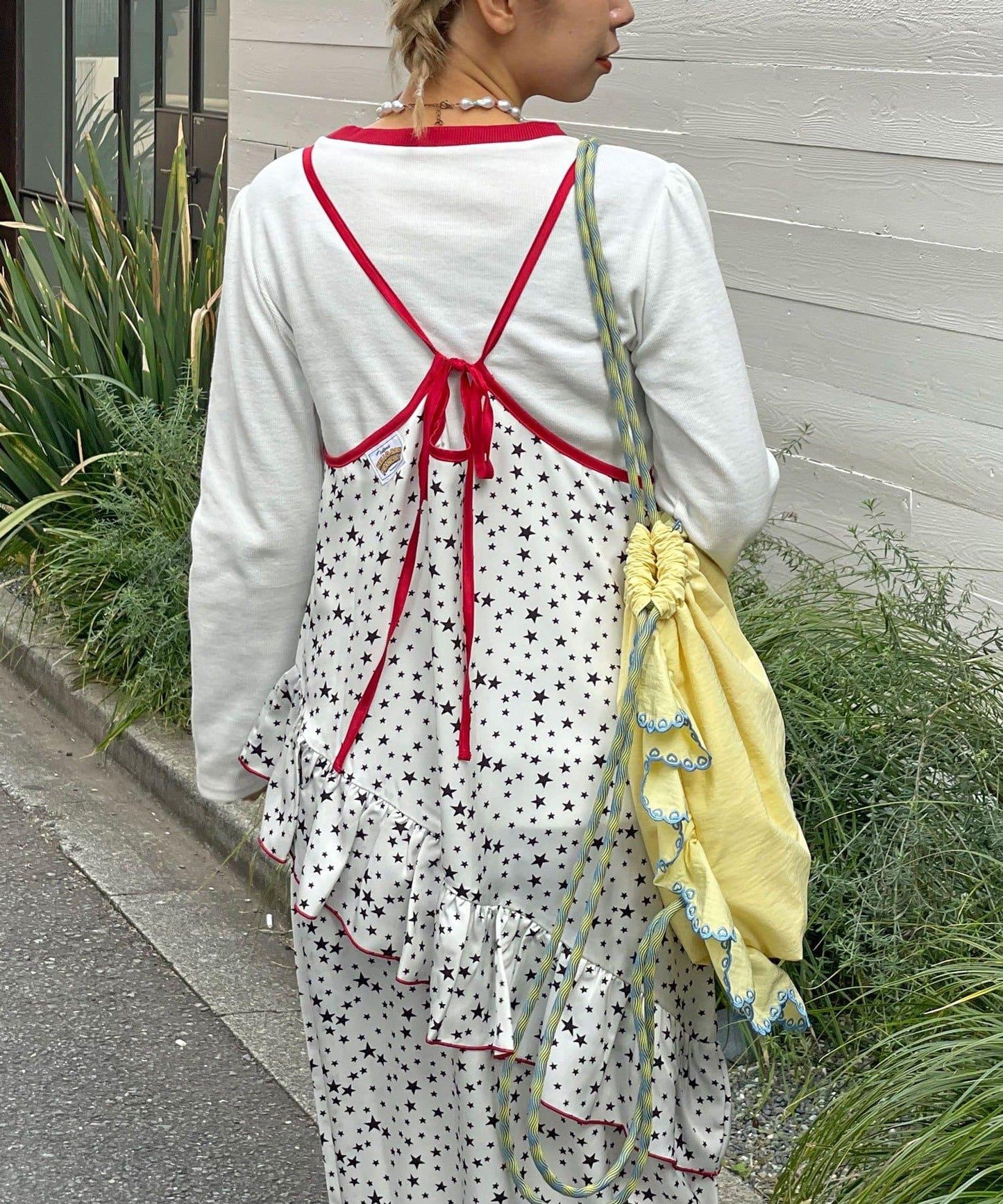 HELLO.SANFRANCISCO 星星圖案吊帶連衣裙附TEE