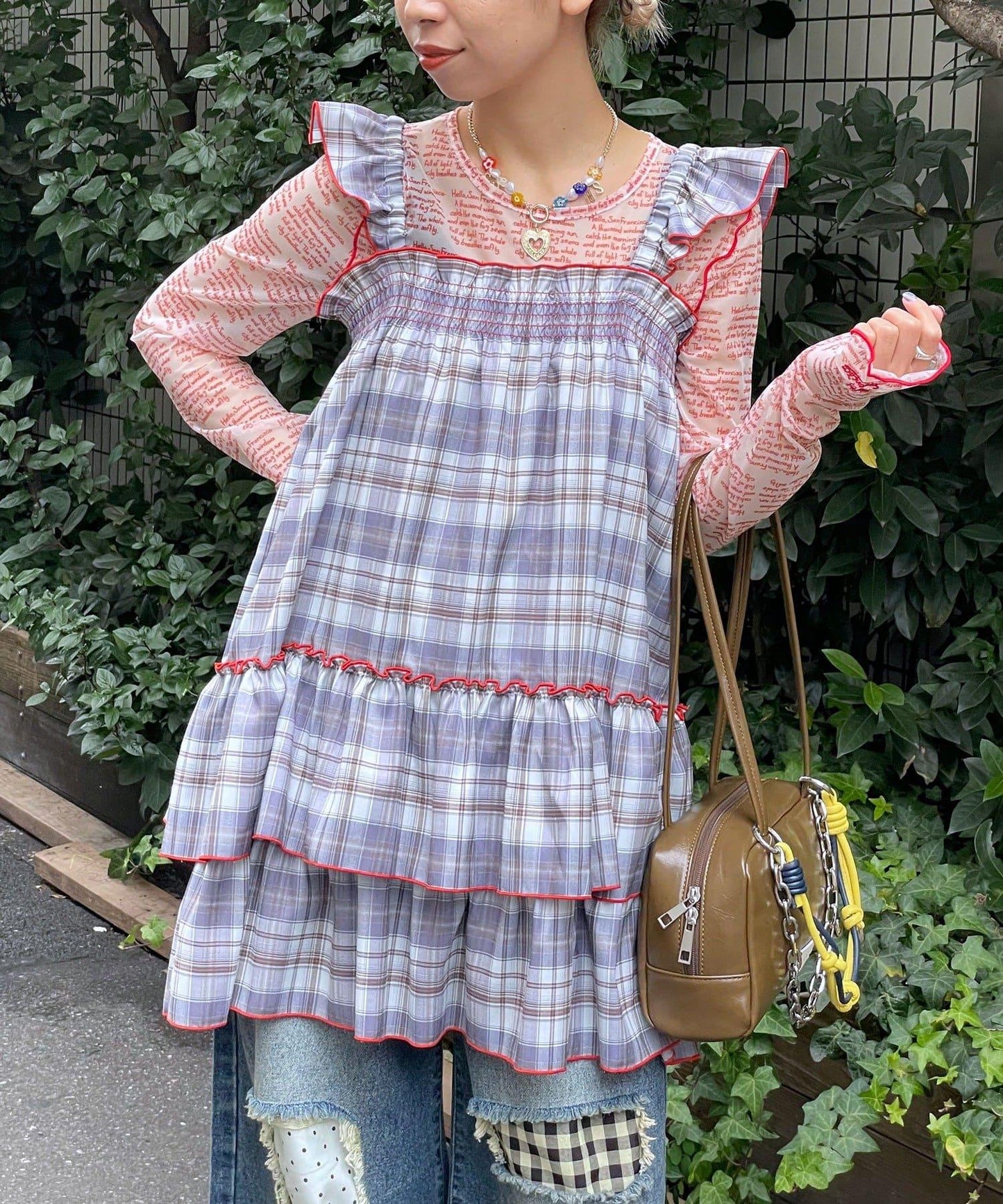 HELLO.SANFRANCISCO 格紋連衣裙