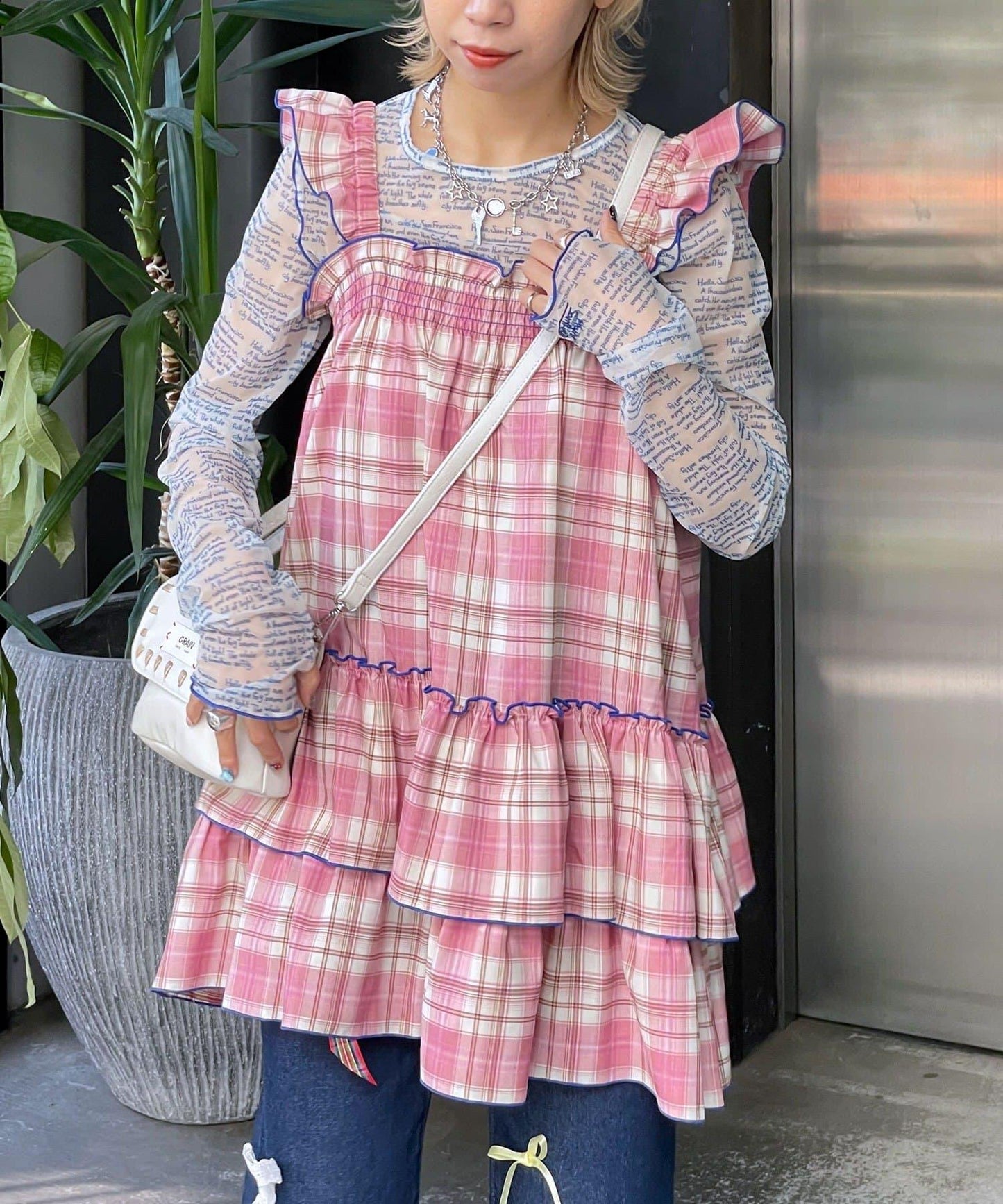 HELLO.SANFRANCISCO 格紋連衣裙