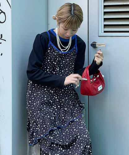 HELLO.SANFRANCISCO 星星圖案吊帶連衣裙附TEE