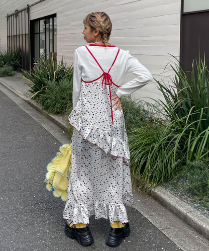 HELLO.SANFRANCISCO 星星圖案吊帶連衣裙附TEE