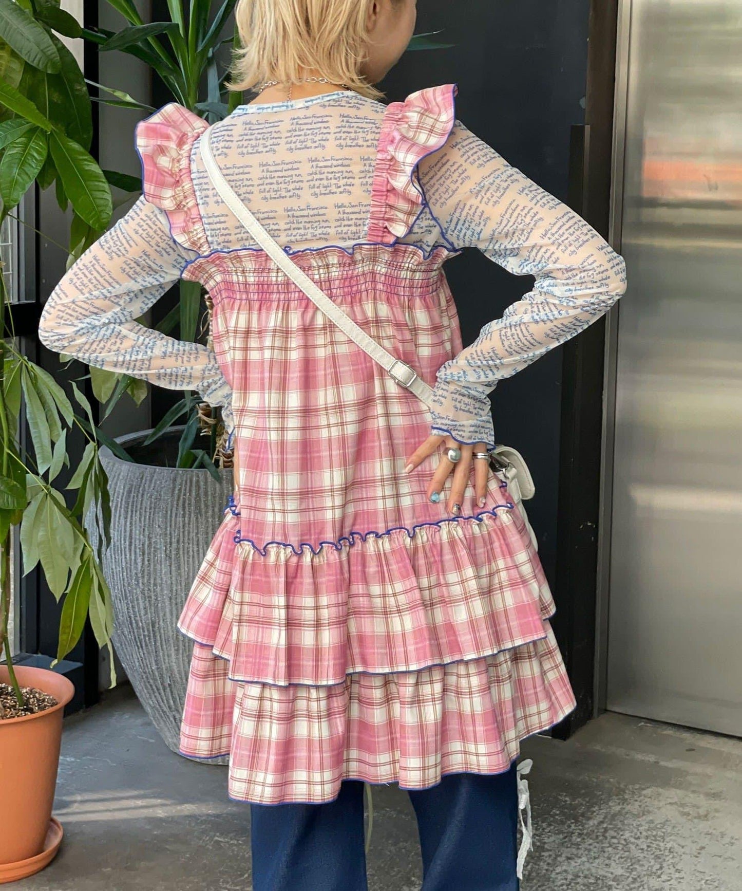 HELLO.SANFRANCISCO 格紋連衣裙