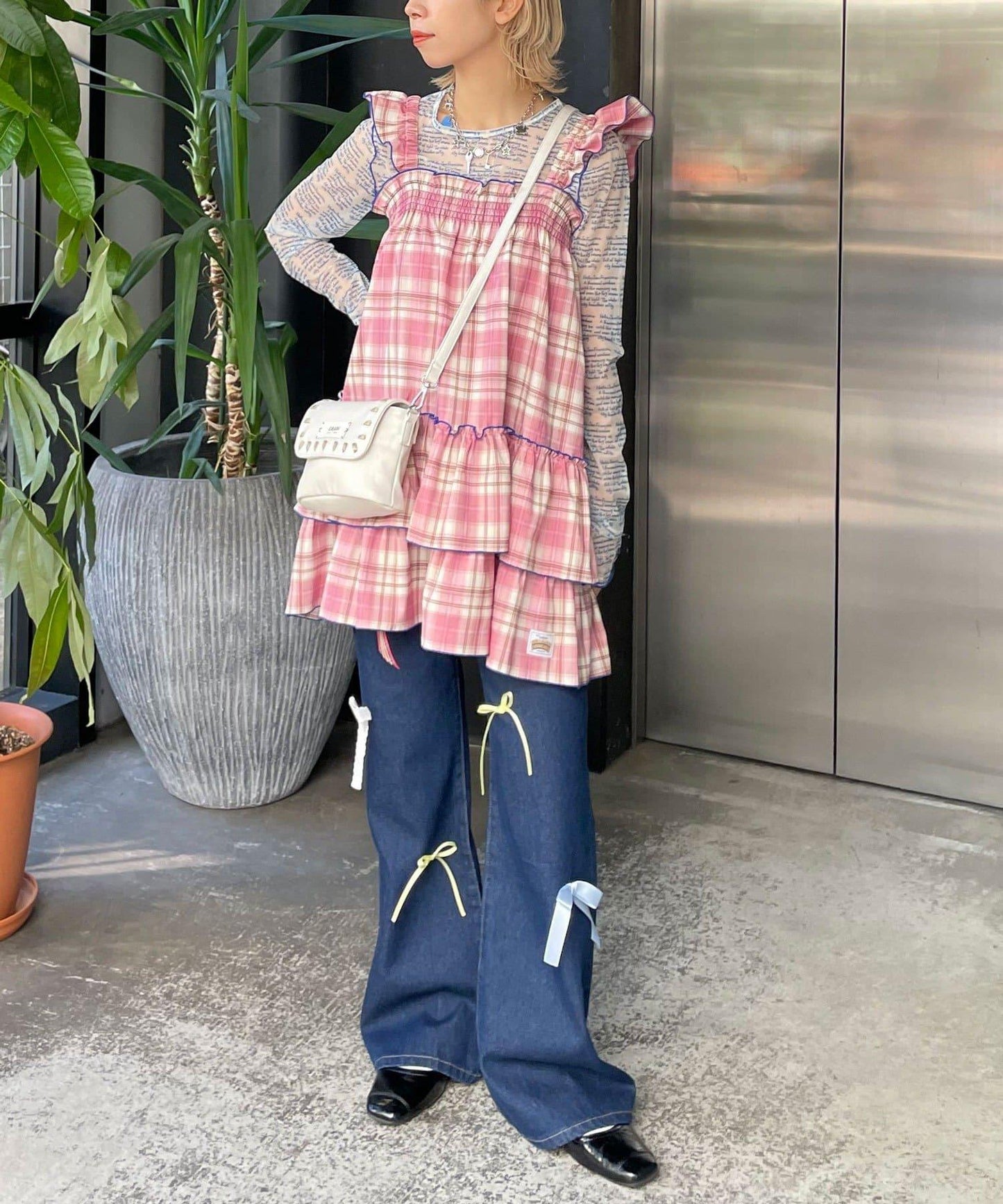 HELLO.SANFRANCISCO 格紋連衣裙