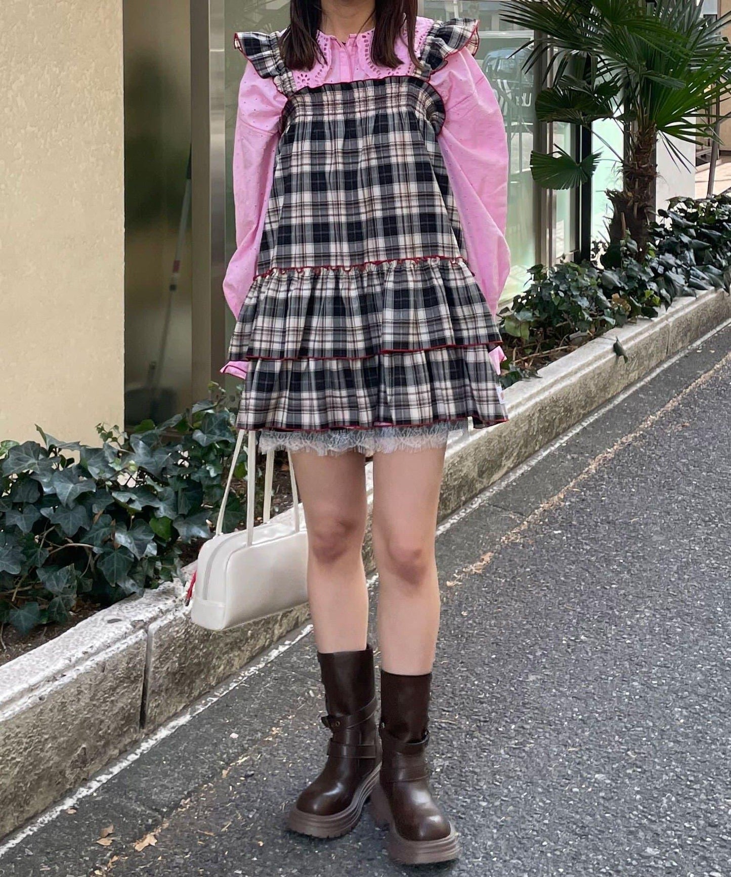 HELLO.SANFRANCISCO 格紋連衣裙