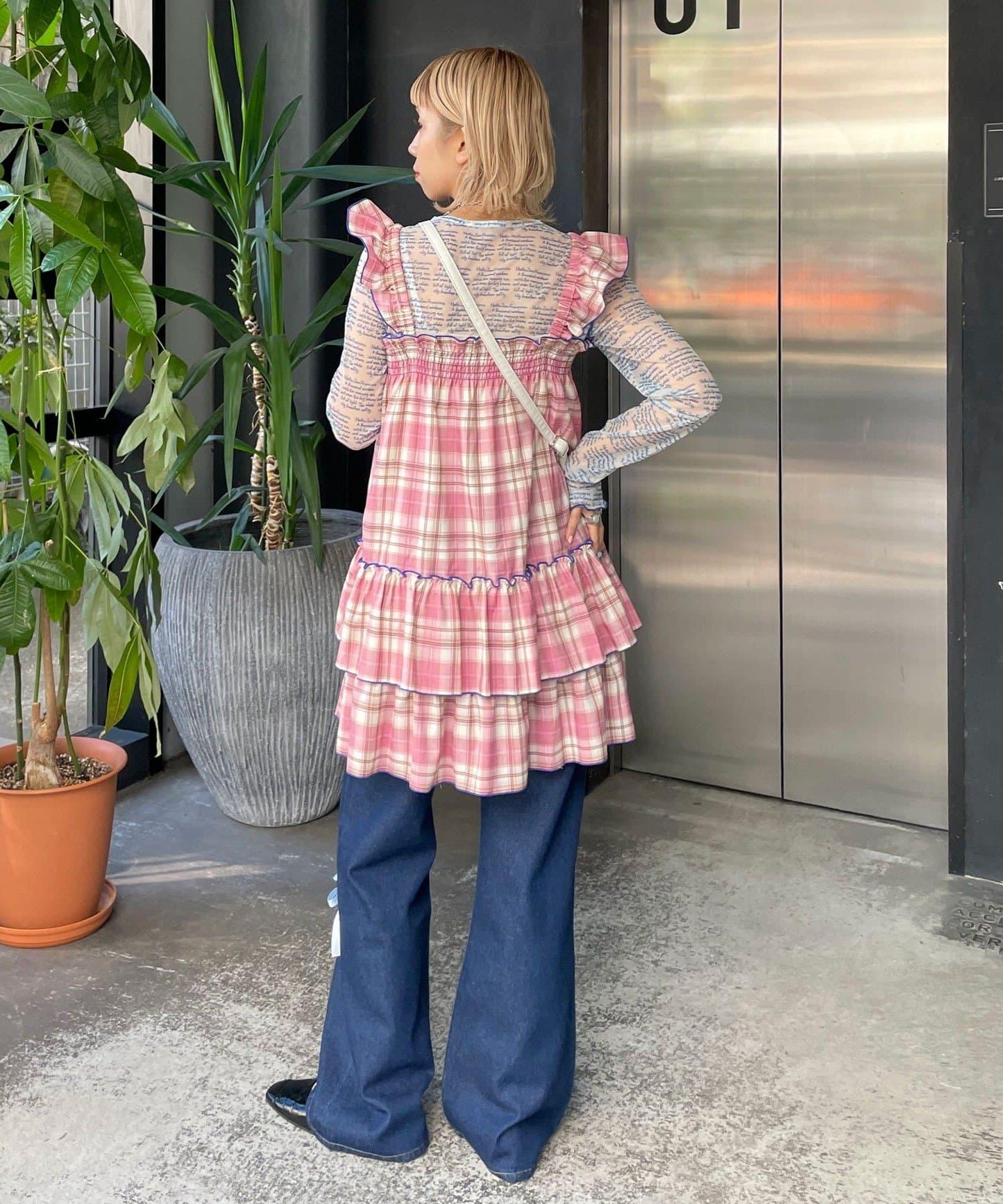 HELLO.SANFRANCISCO 格紋連衣裙