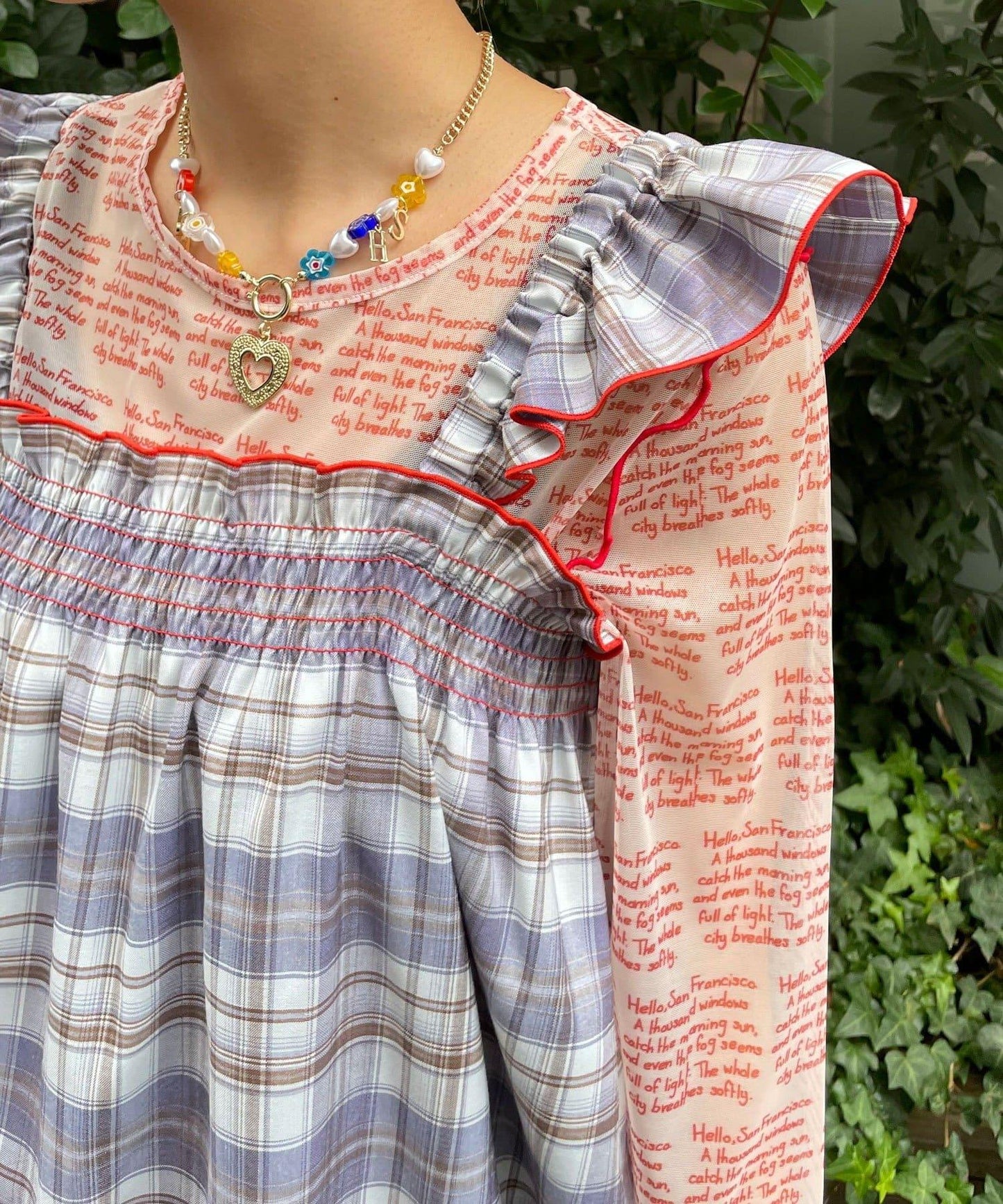 HELLO.SANFRANCISCO 格紋連衣裙