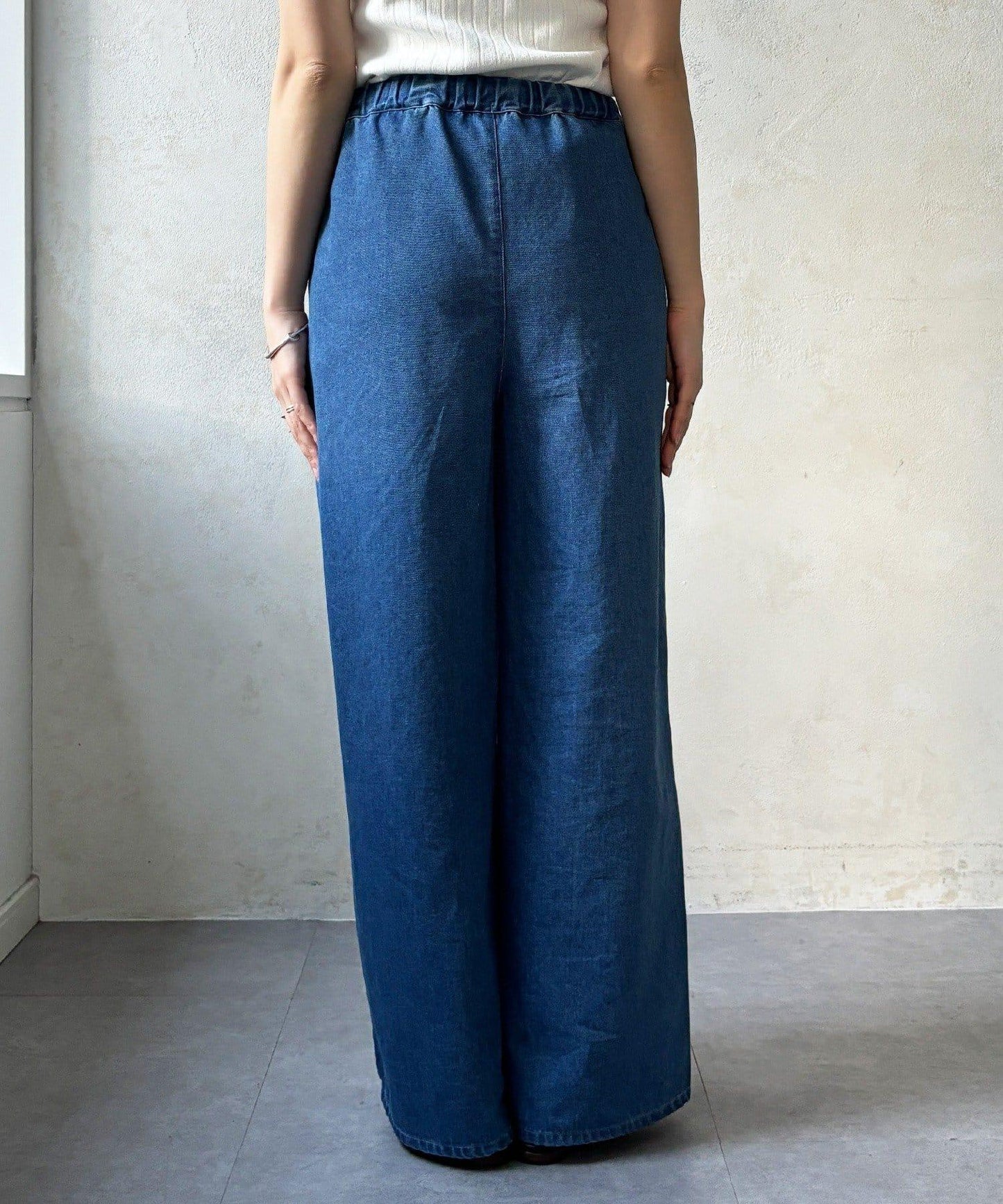 Influencer OKOCHI企劃 打褶牛仔休閒褲