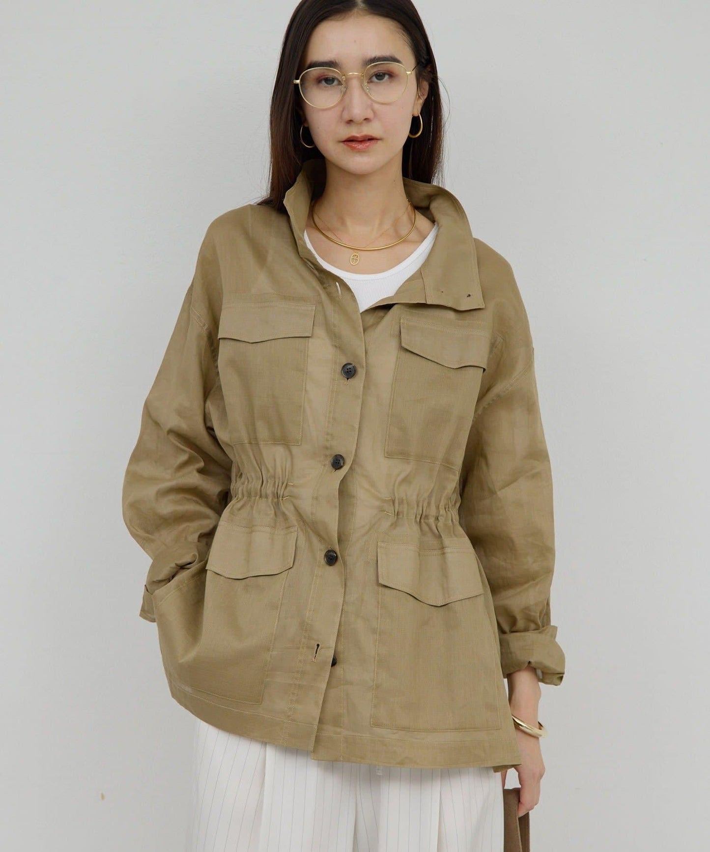 透膚軍裝風設計 外套夾克（復刻款 2月12日開啟）