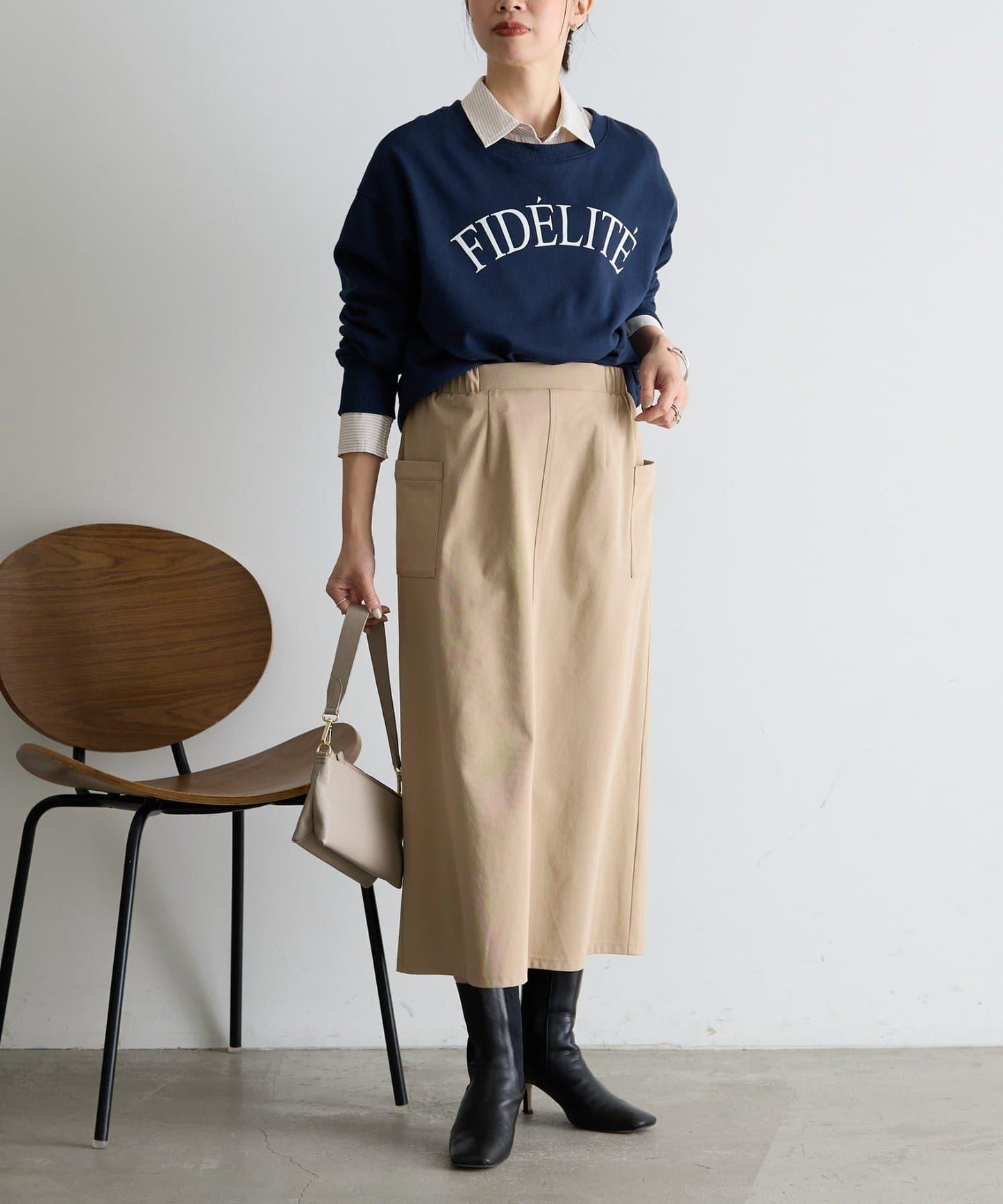 彈力修身半身裙