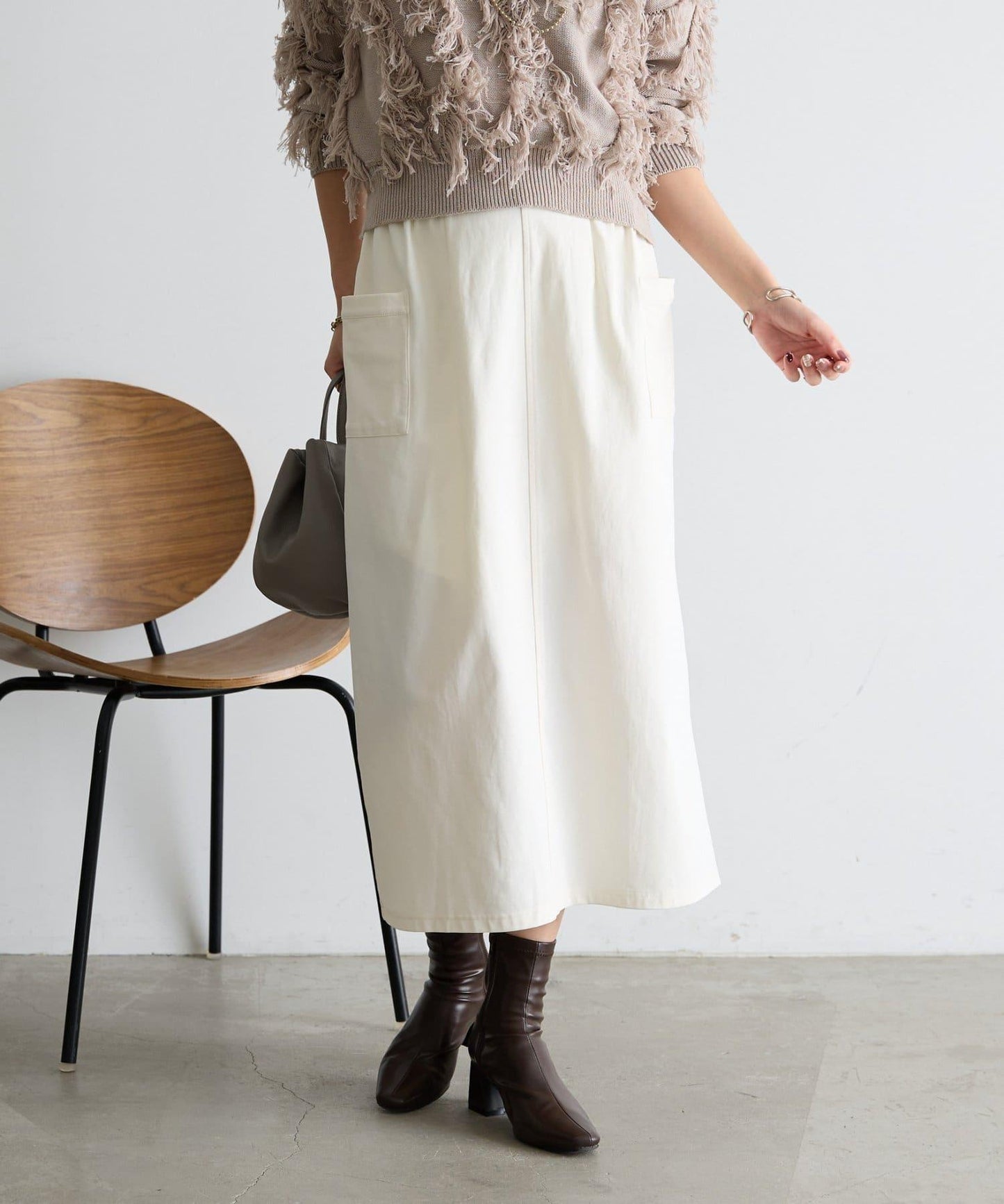 彈力修身半身裙