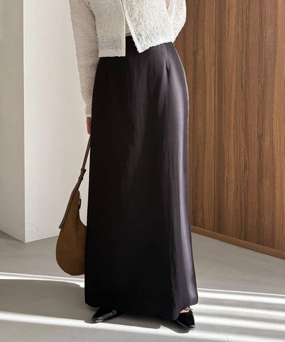 mana企畫 抽繩設計 長款半身裙