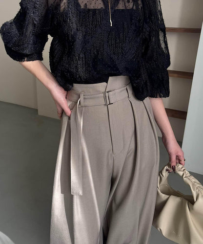yuu企畫 不對稱腰部設計 褲子