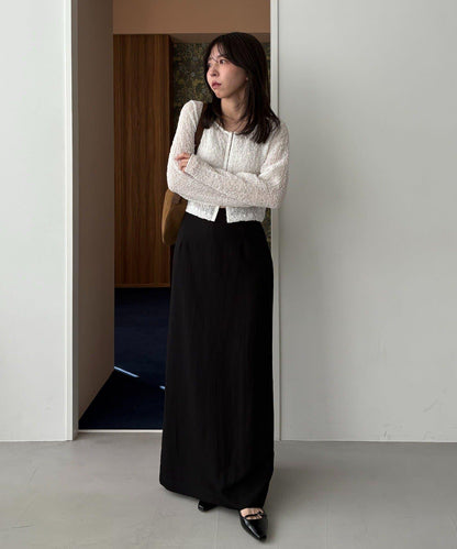 mana企畫 抽繩設計 長款半身裙