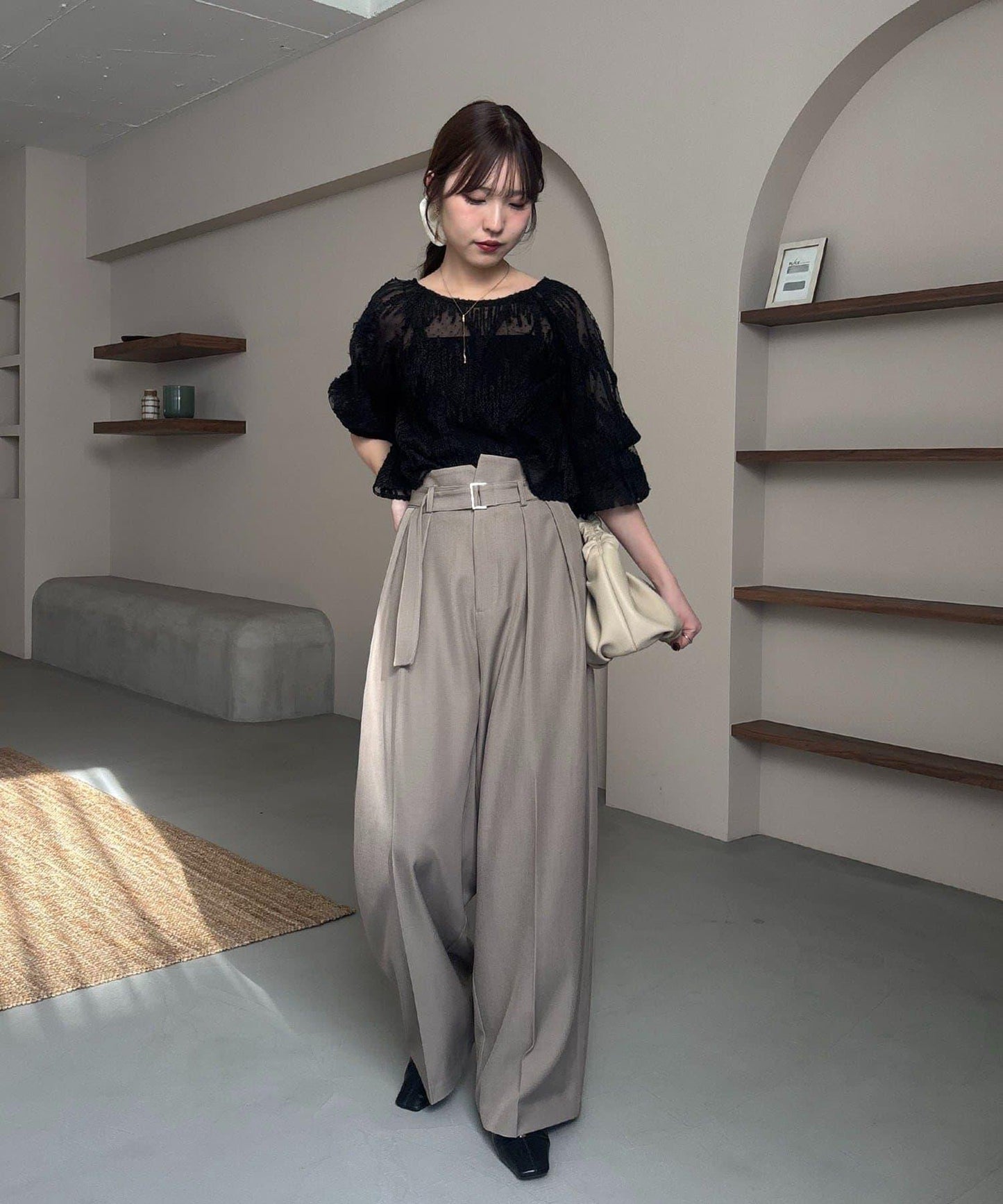 yuu企畫 提花透視襯衫