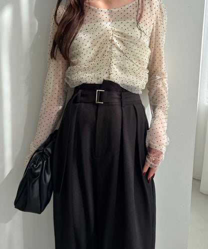 yuu企畫 不對稱腰部設計 褲子