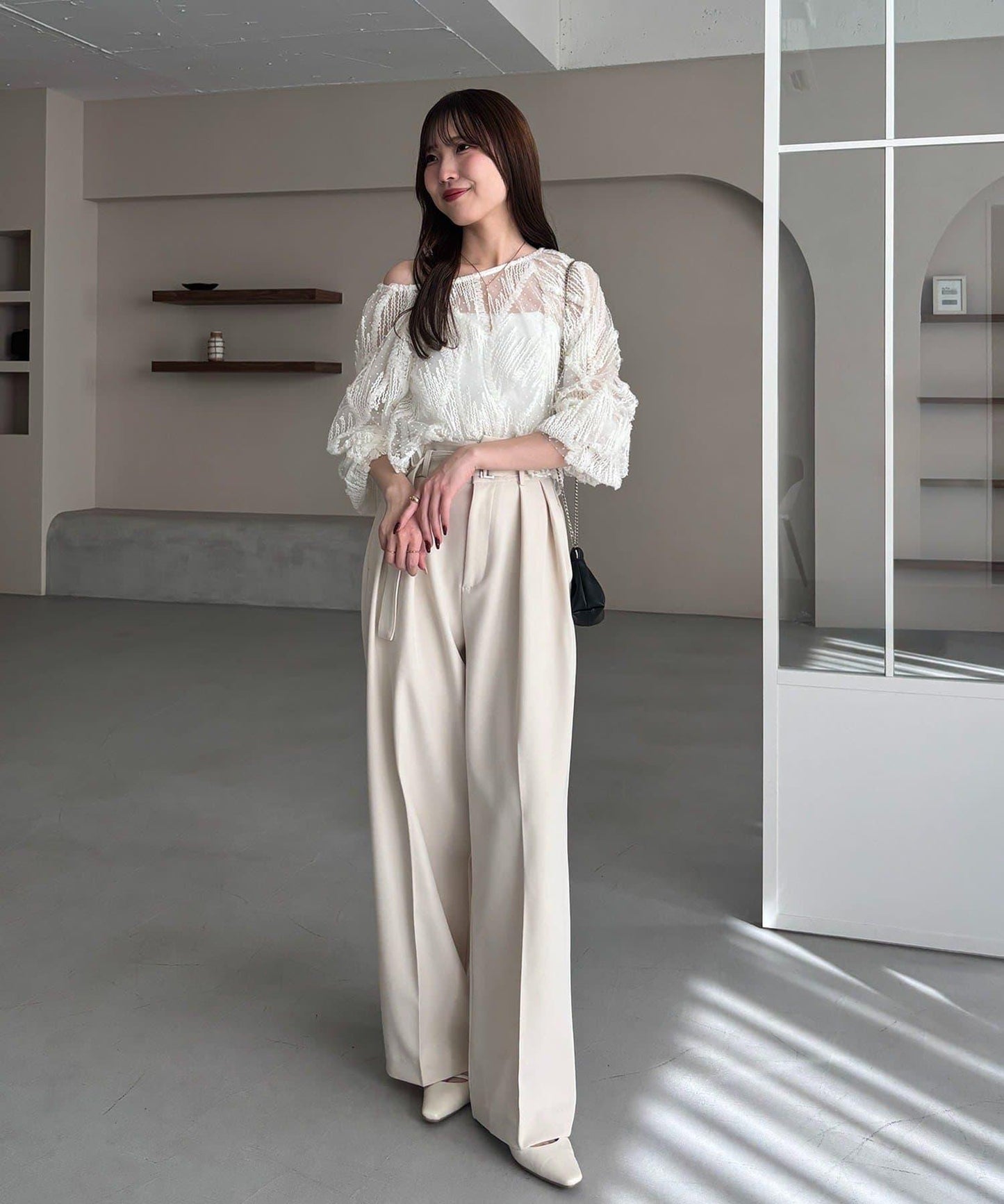 yuu企畫 不對稱腰部設計 褲子