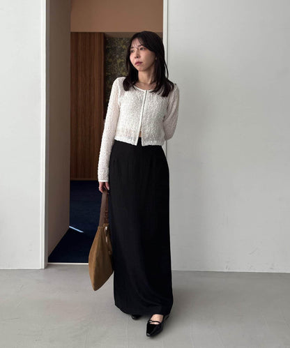 mana企畫 抽繩設計 長款半身裙