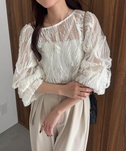 yuu企畫 提花透視襯衫