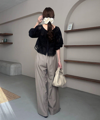 yuu企畫 提花透視襯衫