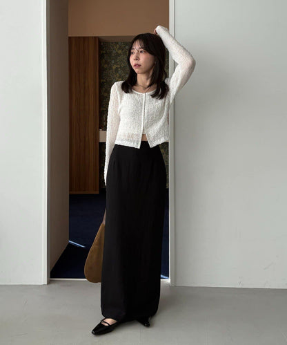 mana企畫 抽繩設計 長款半身裙