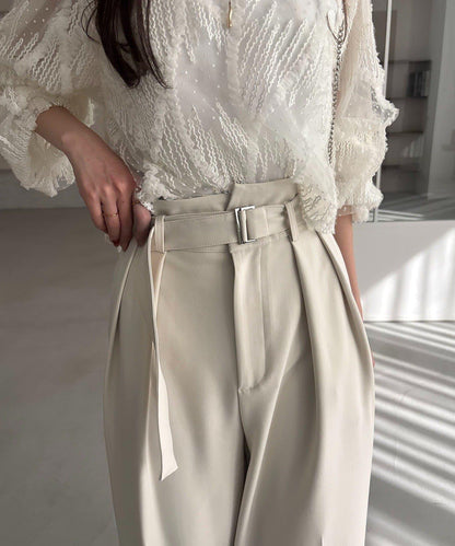 yuu企畫 不對稱腰部設計 褲子