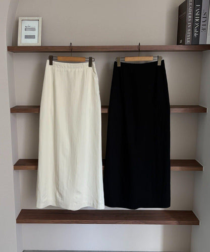 mana企畫 抽繩設計 長款半身裙