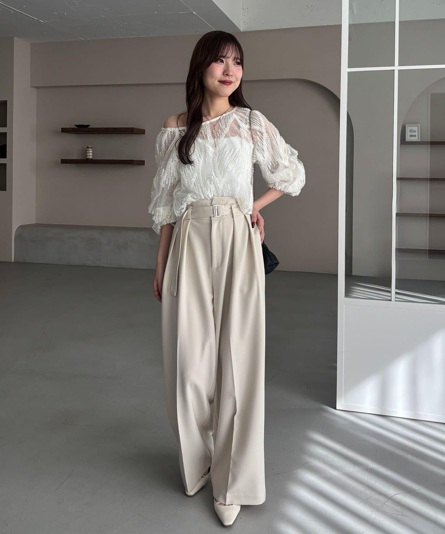 yuu企畫 提花透視襯衫