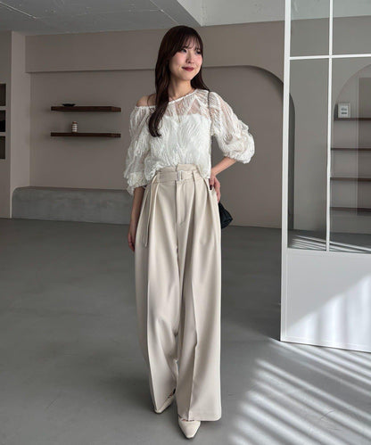 yuu企畫 不對稱腰部設計 褲子