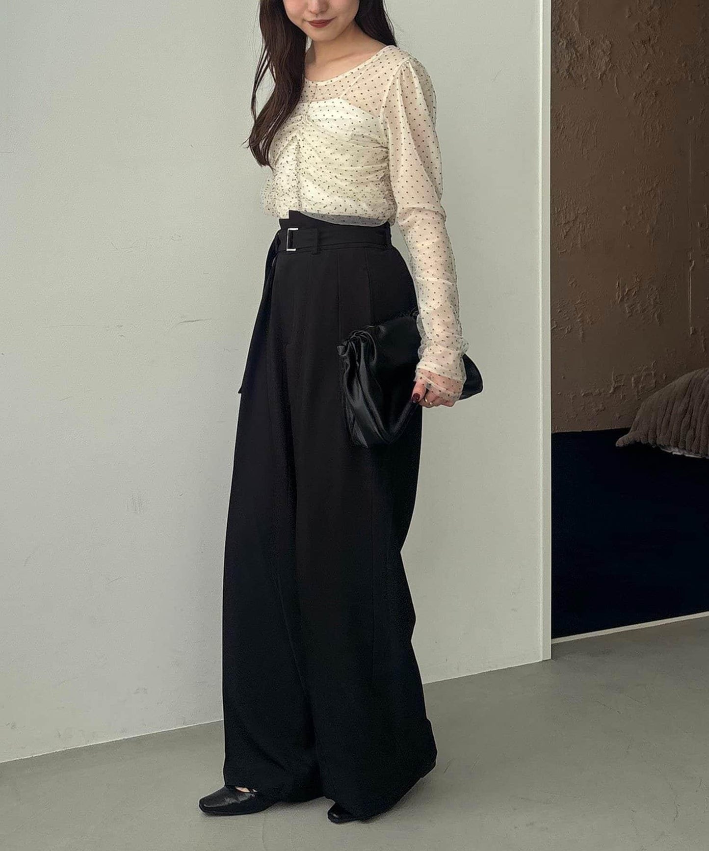 yuu企畫 不對稱腰部設計 褲子