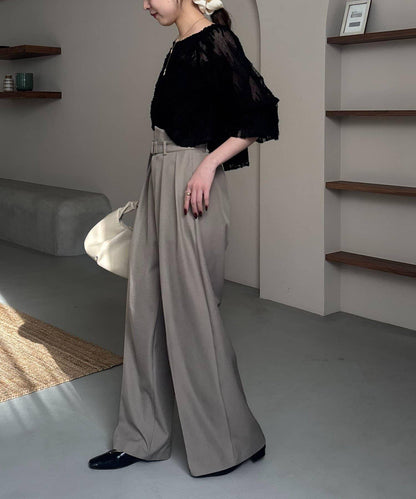 yuu企畫 不對稱腰部設計 褲子