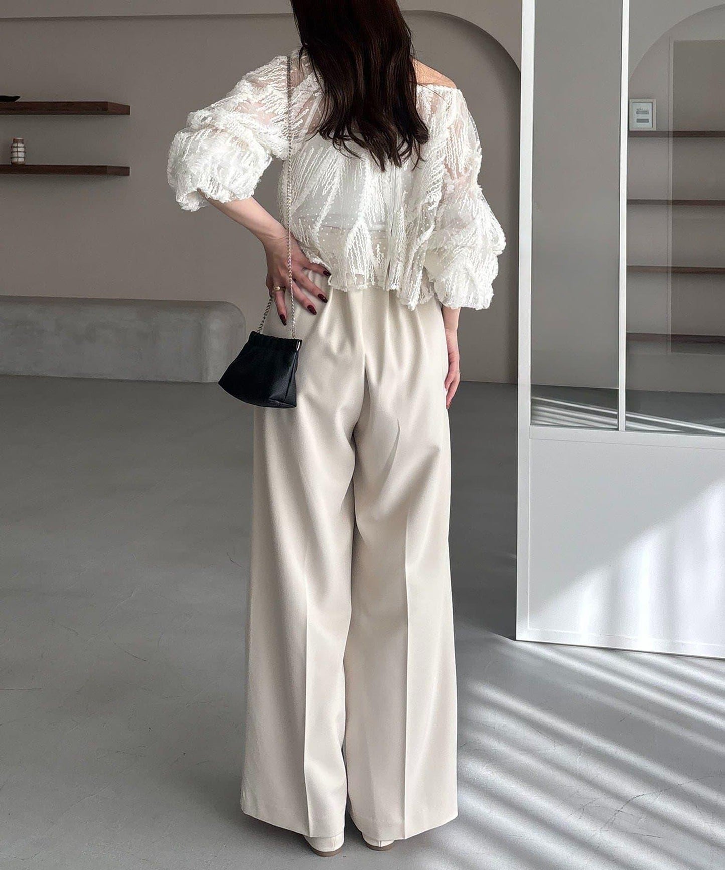 yuu企畫 不對稱腰部設計 褲子