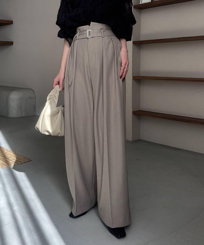 yuu企畫 不對稱腰部設計 褲子