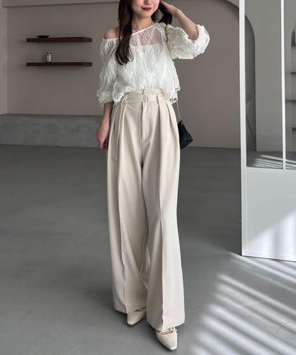 yuu企畫 提花透視襯衫