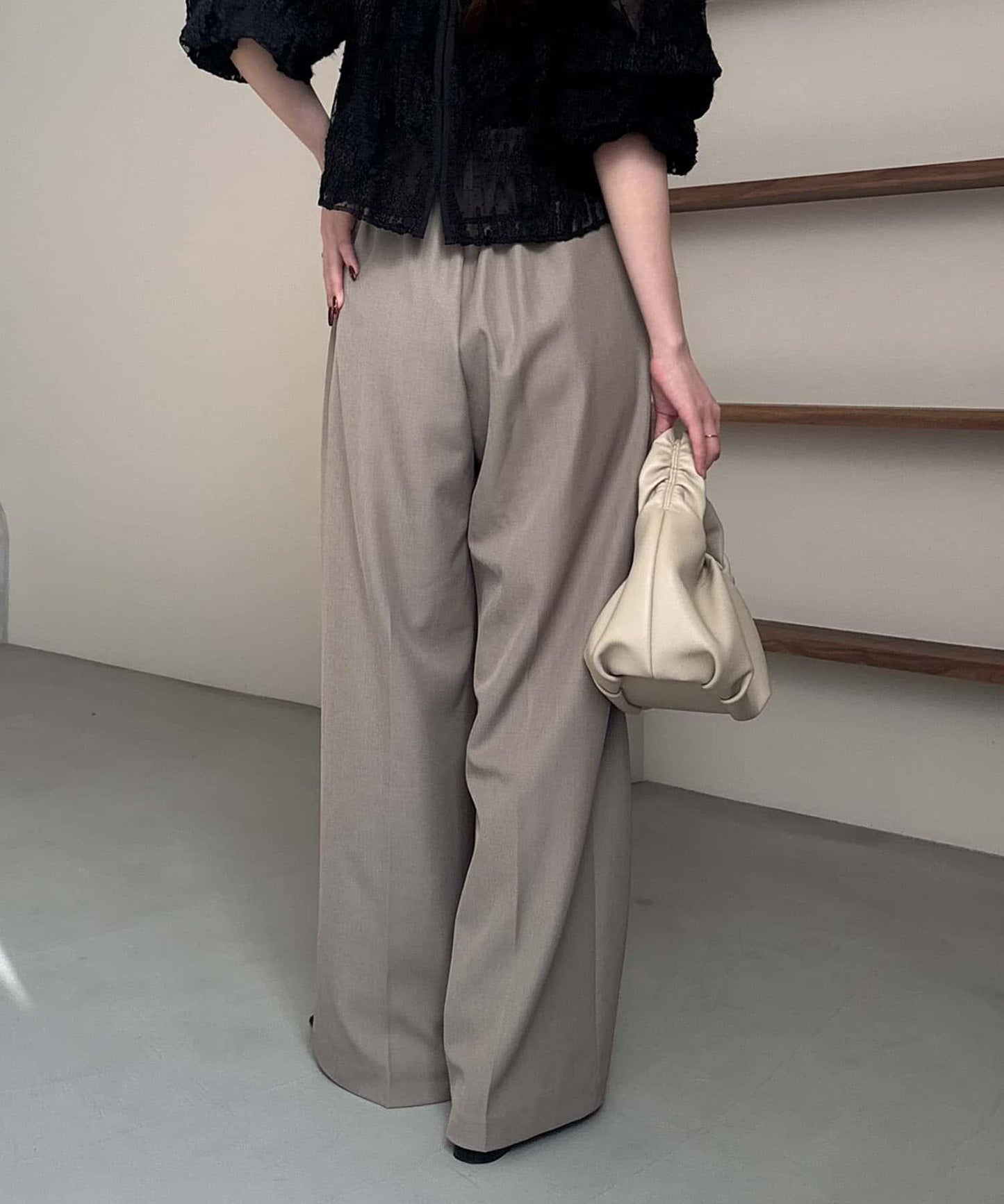 yuu企畫 不對稱腰部設計 褲子