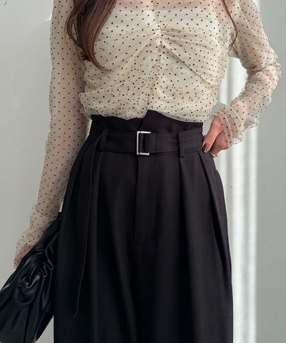 yuu企畫 不對稱腰部設計 褲子