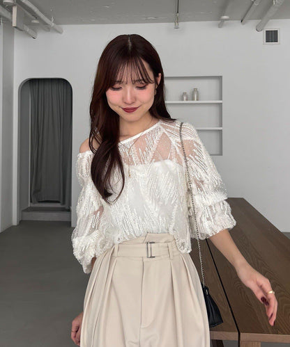 yuu企畫 提花透視襯衫