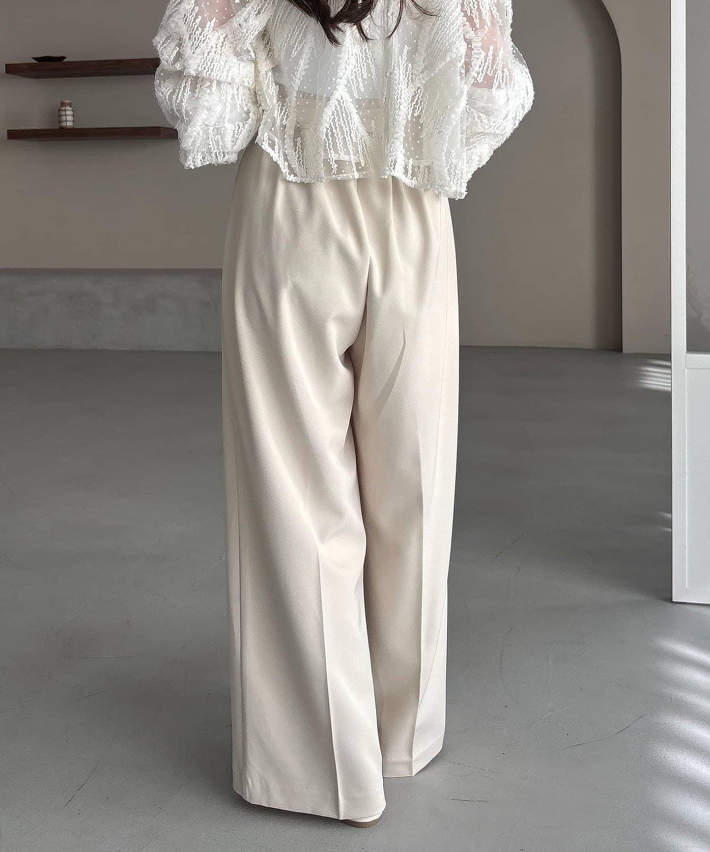 yuu企畫 不對稱腰部設計 褲子