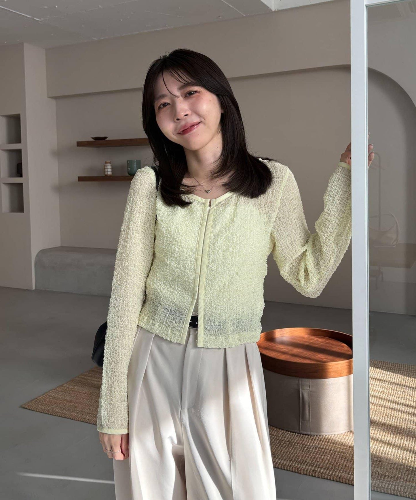 抽褶按扣設計 女式襯衫