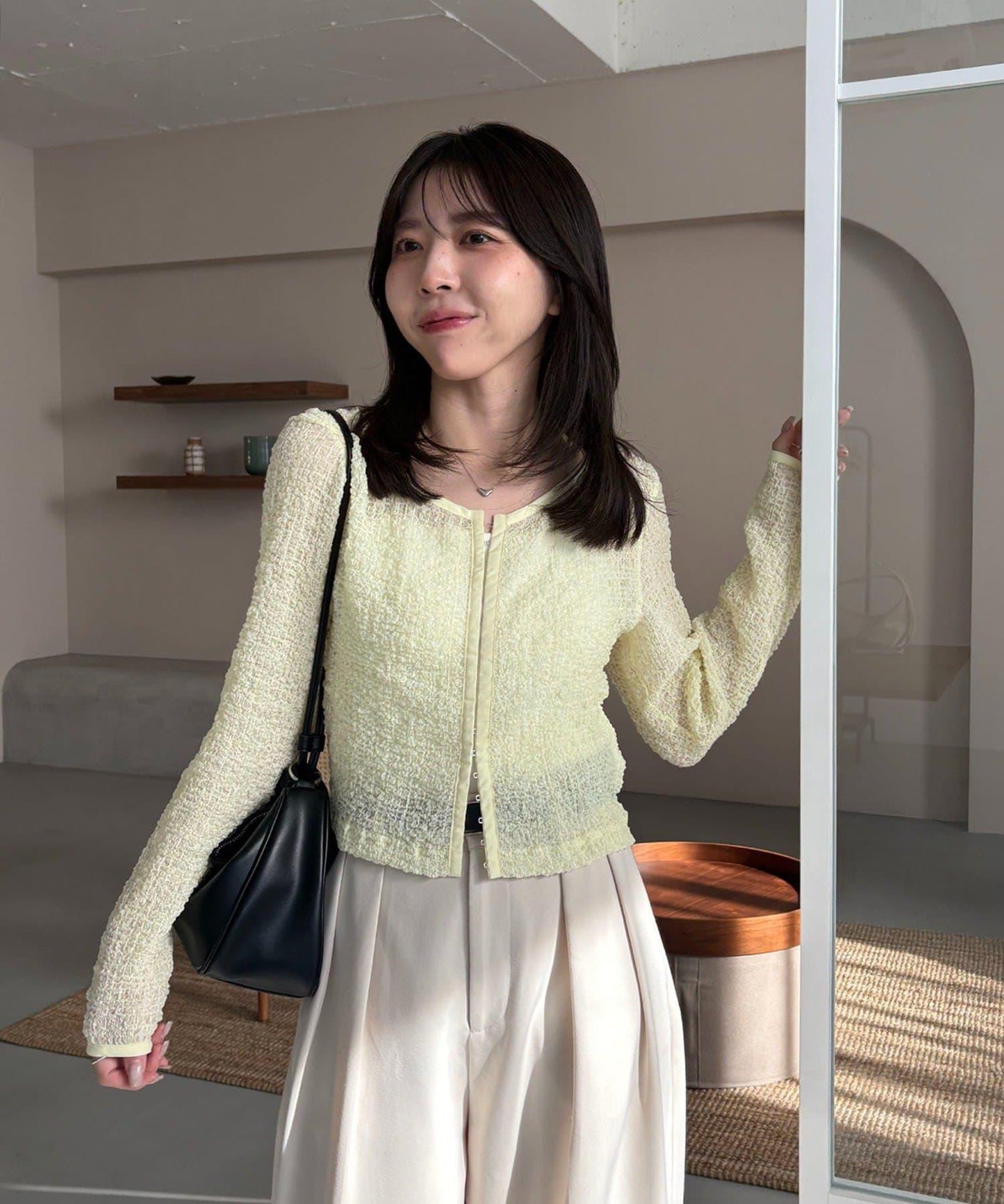 抽褶按扣設計 女式襯衫