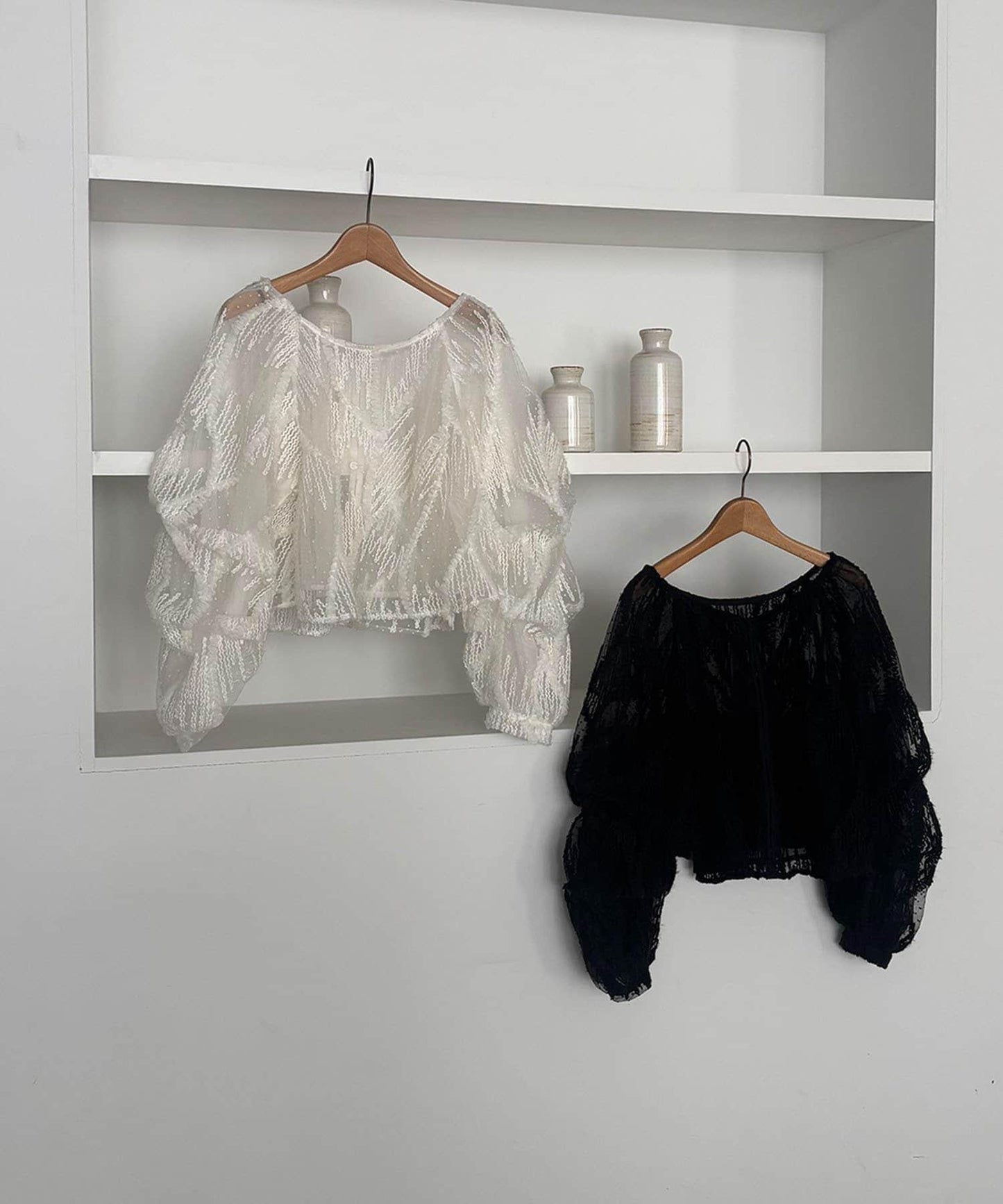 yuu企畫 提花透視襯衫