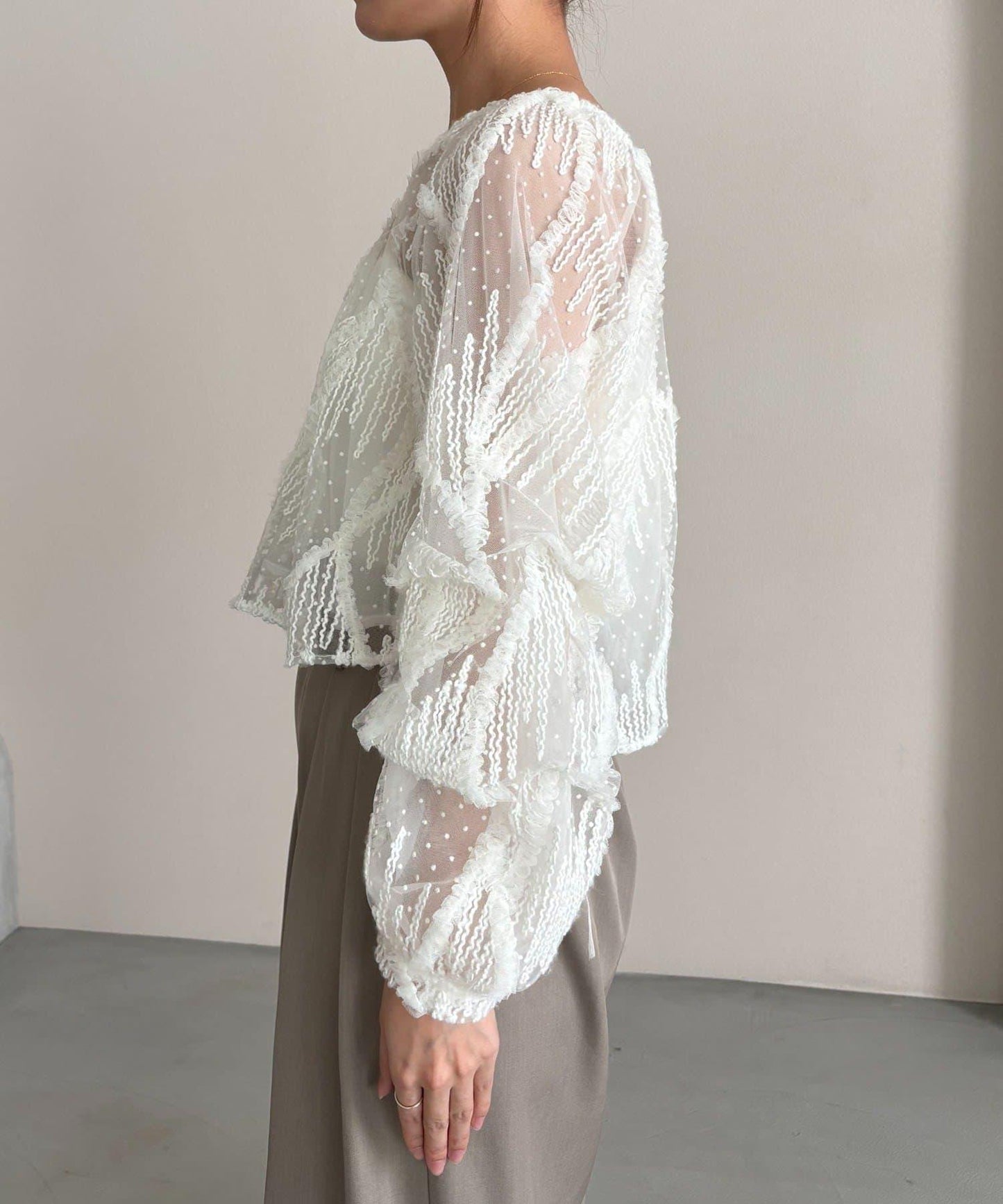 yuu企畫 提花透視襯衫