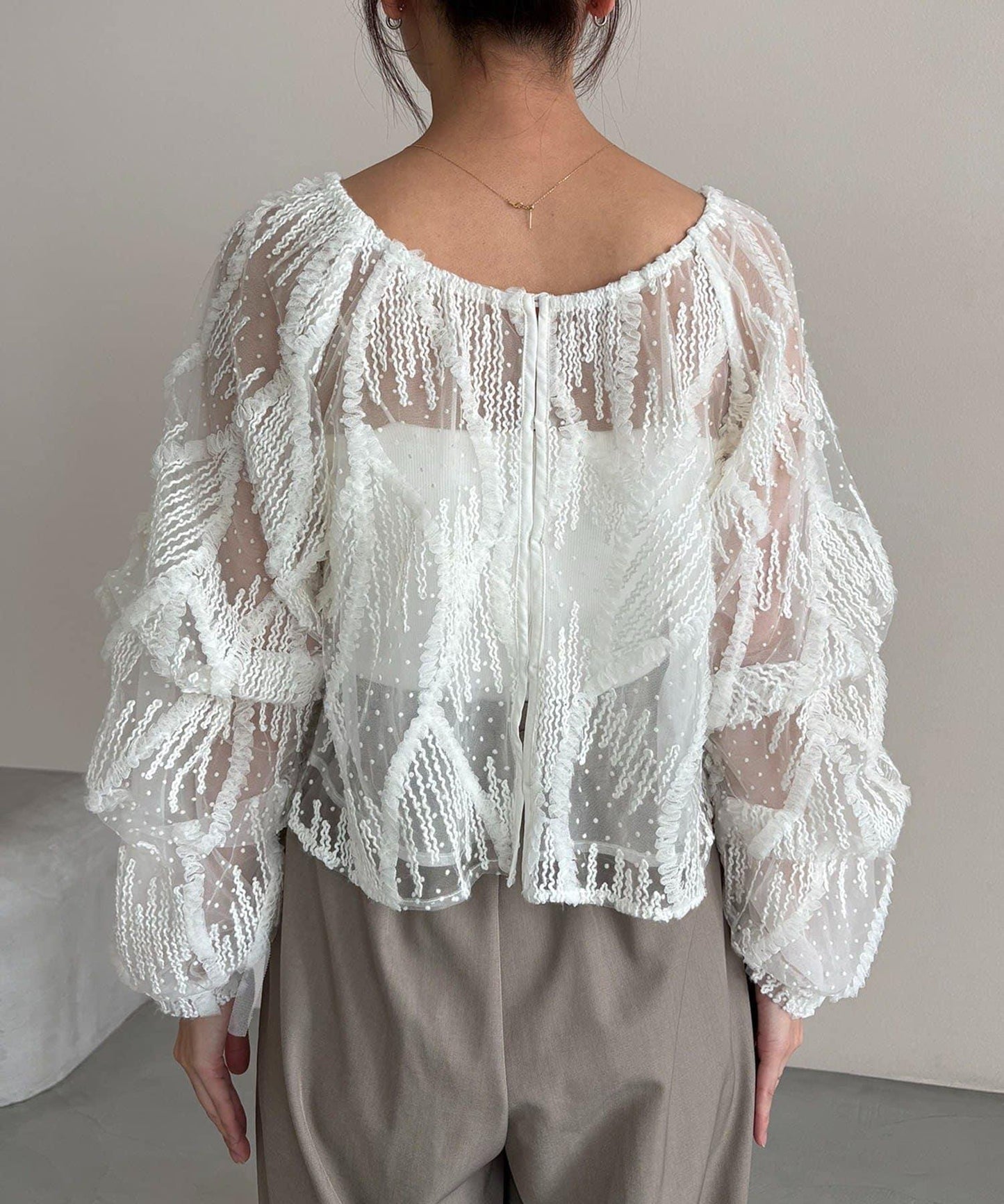 yuu企畫 提花透視襯衫