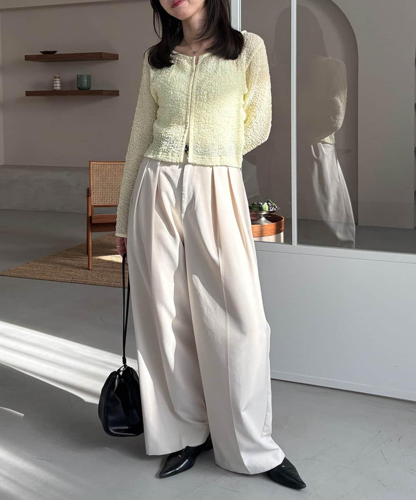 抽褶按扣設計 女式襯衫