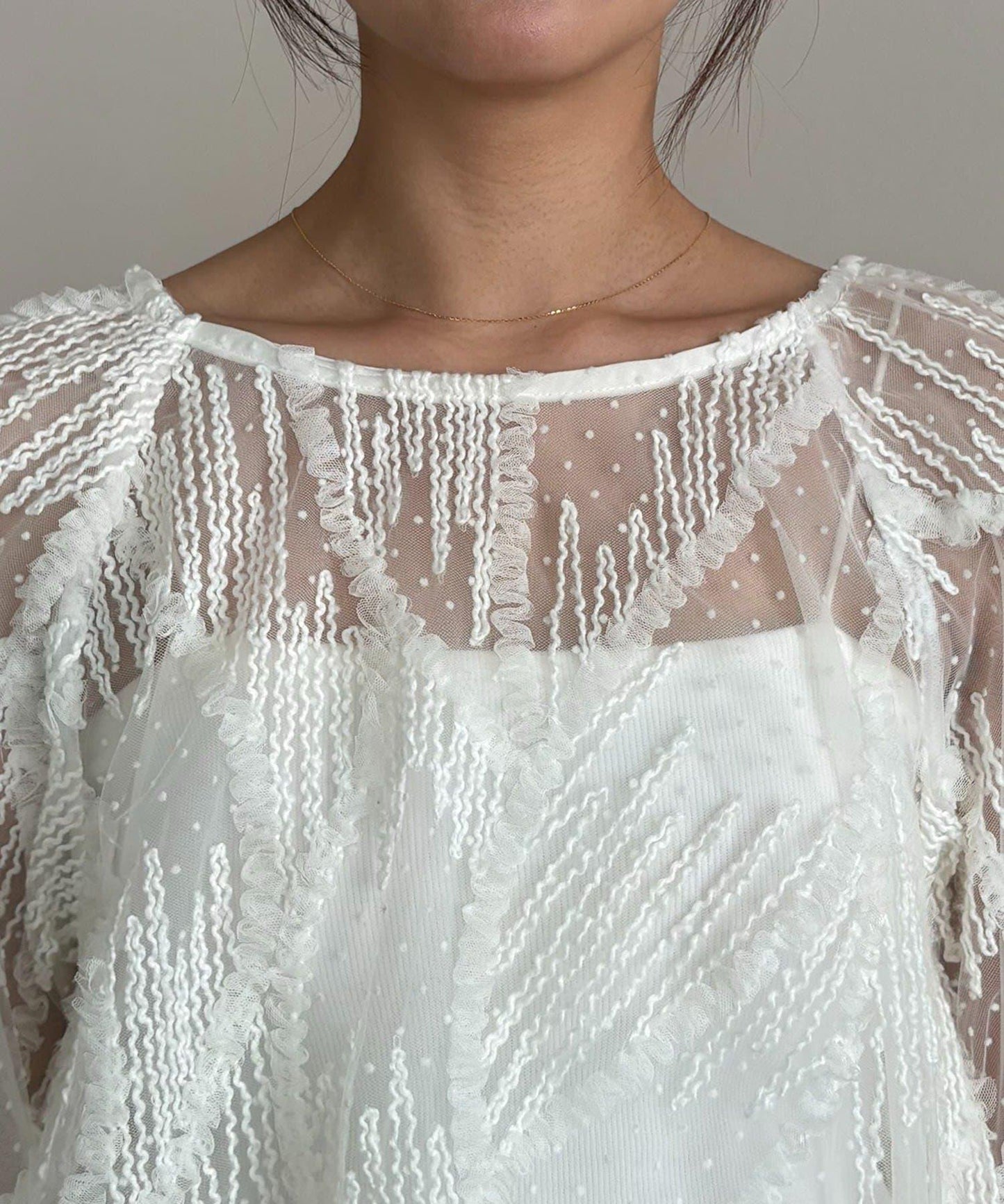 yuu企畫 提花透視襯衫