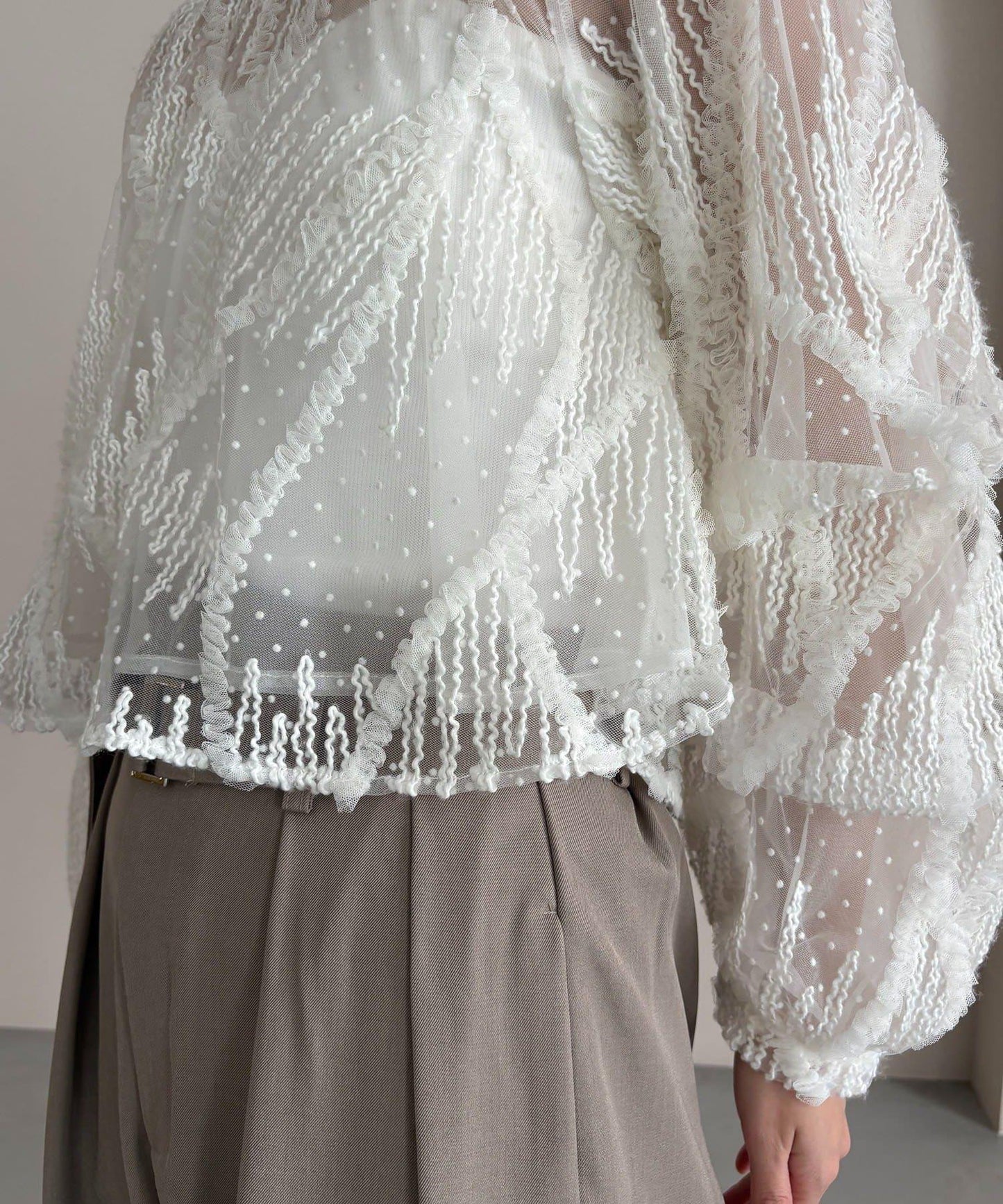 yuu企畫 提花透視襯衫