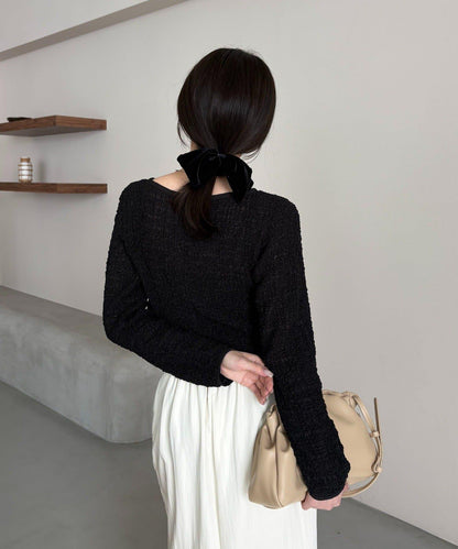 抽褶按扣設計 女式襯衫