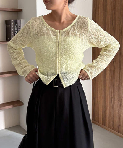 抽褶按扣設計 女式襯衫